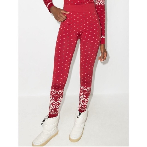 SWEATY BETTY Base Layer Fair Isle Leggings M - Picture 1 of 8